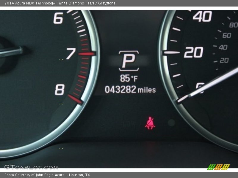 White Diamond Pearl / Graystone 2014 Acura MDX Technology