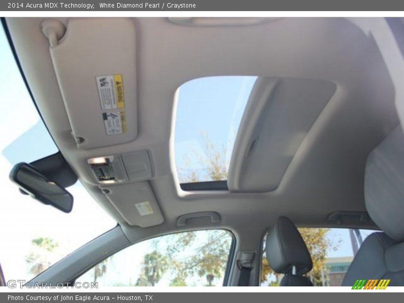 White Diamond Pearl / Graystone 2014 Acura MDX Technology