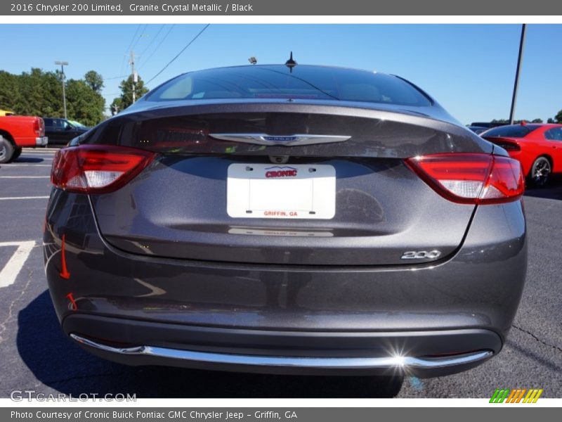 Granite Crystal Metallic / Black 2016 Chrysler 200 Limited