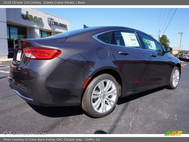 Granite Crystal Metallic / Black 2016 Chrysler 200 Limited