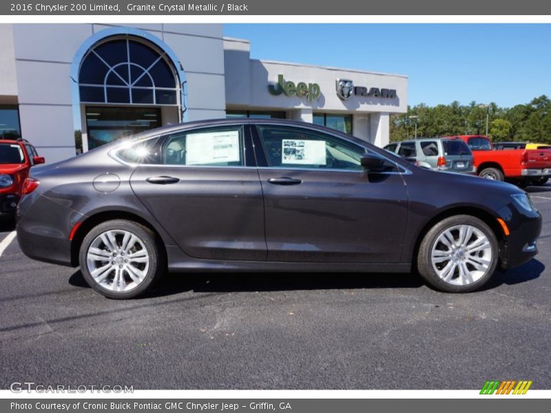 Granite Crystal Metallic / Black 2016 Chrysler 200 Limited