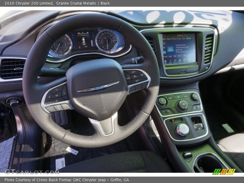 Granite Crystal Metallic / Black 2016 Chrysler 200 Limited