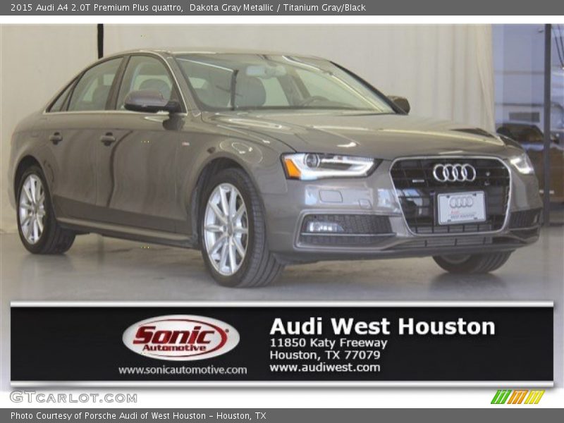 Dakota Gray Metallic / Titanium Gray/Black 2015 Audi A4 2.0T Premium Plus quattro