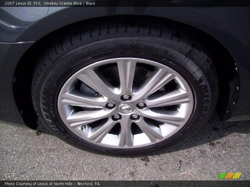 Smokey Granite Mica / Black 2007 Lexus ES 350