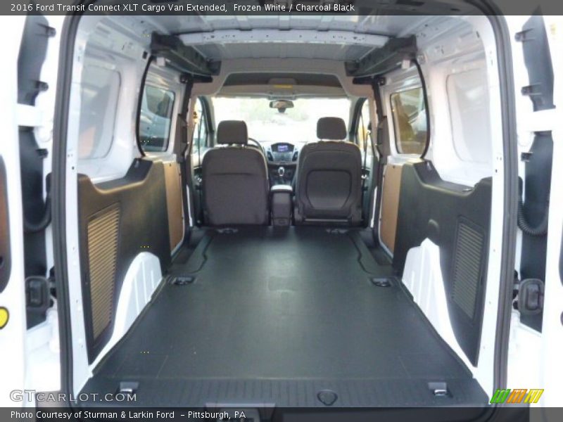 Frozen White / Charcoal Black 2016 Ford Transit Connect XLT Cargo Van Extended
