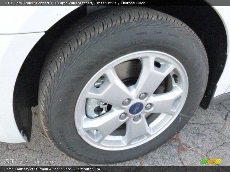 Frozen White / Charcoal Black 2016 Ford Transit Connect XLT Cargo Van Extended
