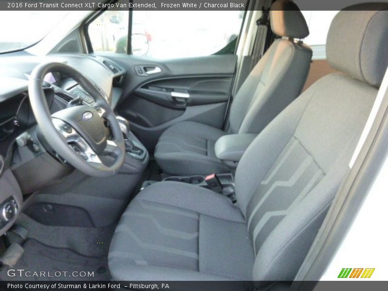 Frozen White / Charcoal Black 2016 Ford Transit Connect XLT Cargo Van Extended