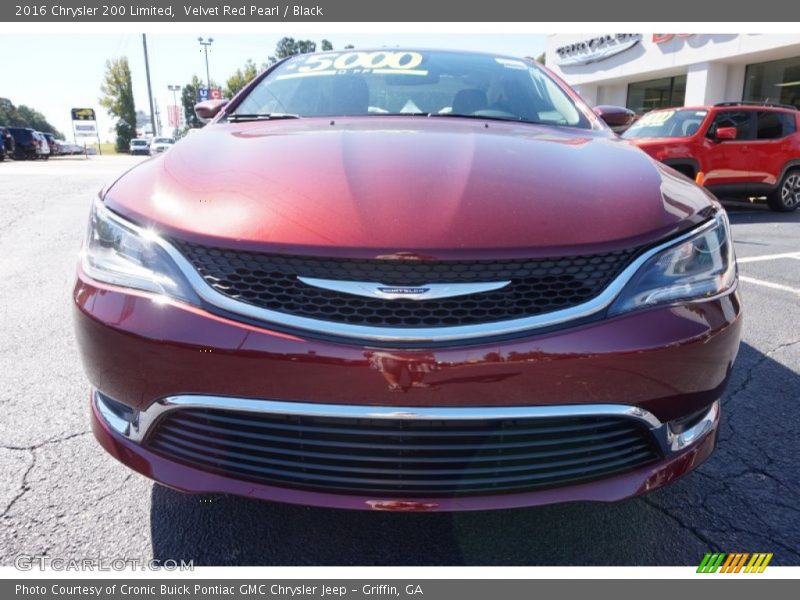 Velvet Red Pearl / Black 2016 Chrysler 200 Limited
