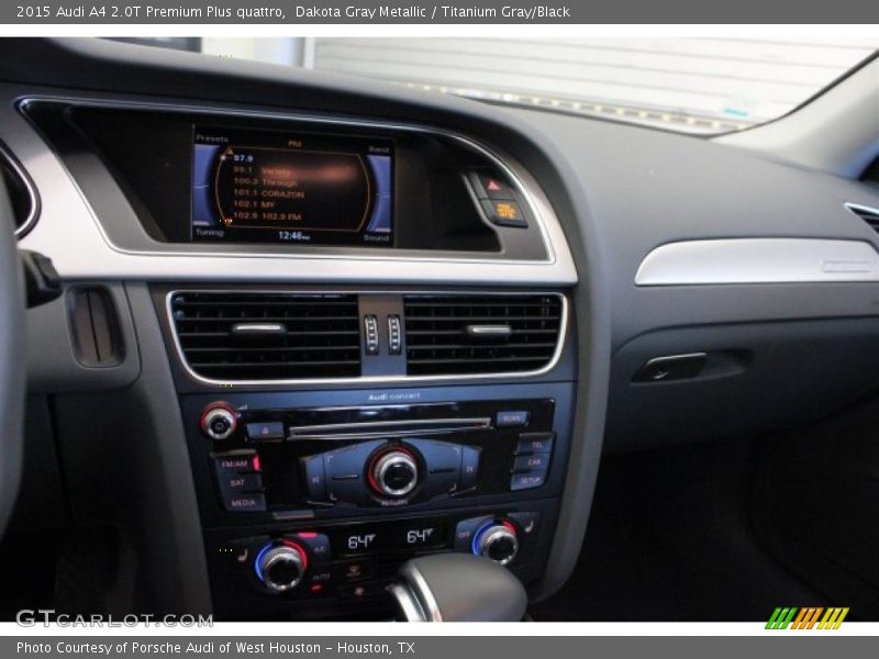 Dakota Gray Metallic / Titanium Gray/Black 2015 Audi A4 2.0T Premium Plus quattro