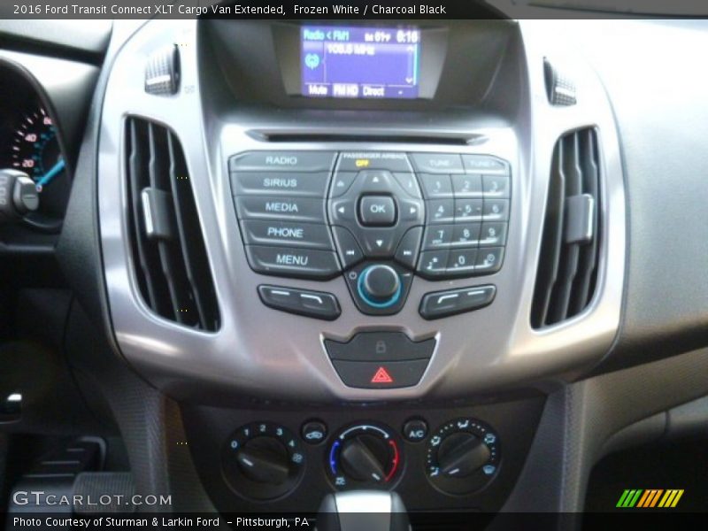Frozen White / Charcoal Black 2016 Ford Transit Connect XLT Cargo Van Extended