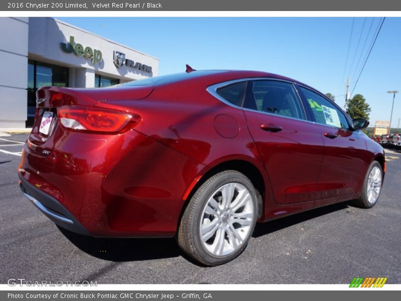Velvet Red Pearl / Black 2016 Chrysler 200 Limited