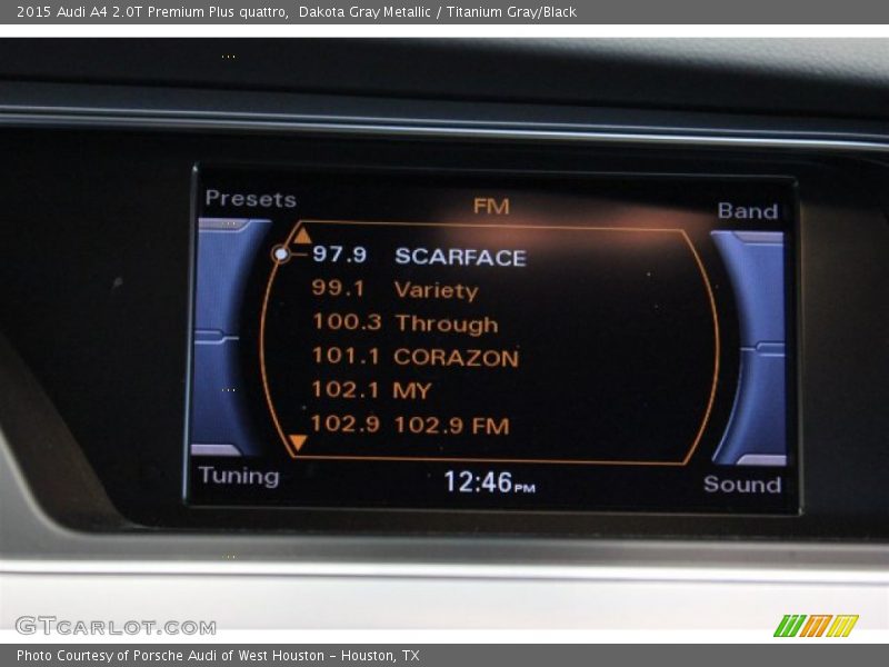 Dakota Gray Metallic / Titanium Gray/Black 2015 Audi A4 2.0T Premium Plus quattro