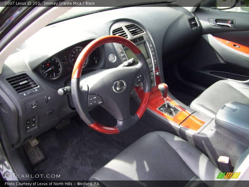 Smokey Granite Mica / Black 2007 Lexus ES 350