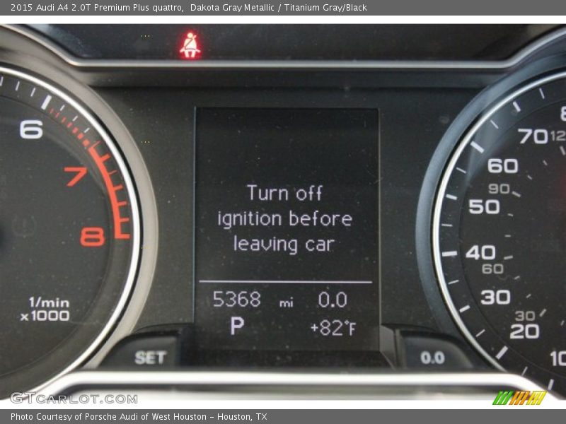 Dakota Gray Metallic / Titanium Gray/Black 2015 Audi A4 2.0T Premium Plus quattro