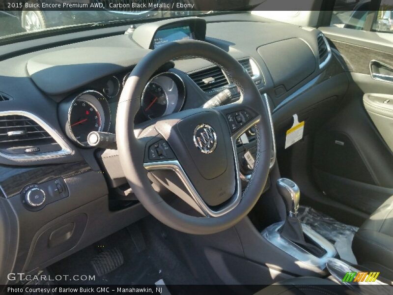 Carbon Black Metallic / Ebony 2015 Buick Encore Premium AWD