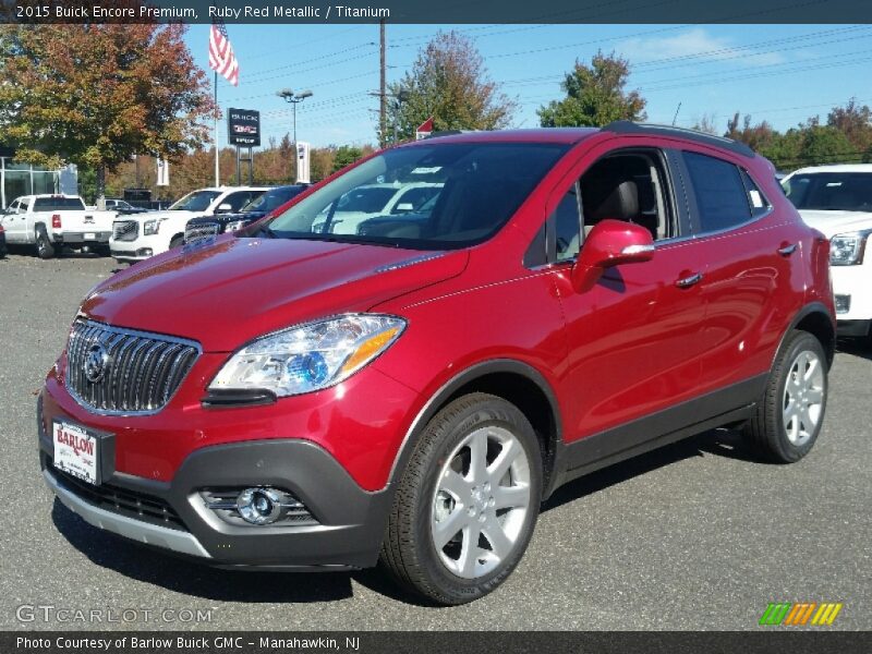 Ruby Red Metallic / Titanium 2015 Buick Encore Premium