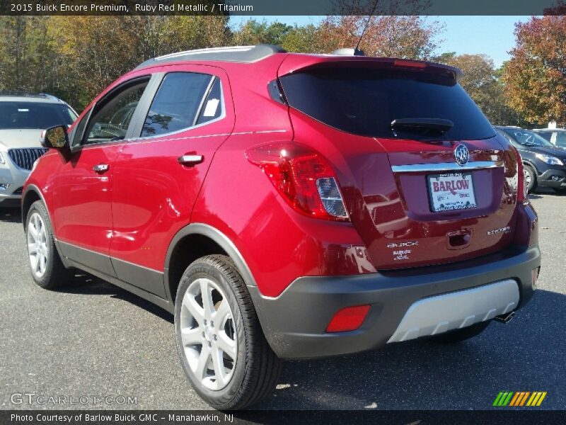 Ruby Red Metallic / Titanium 2015 Buick Encore Premium