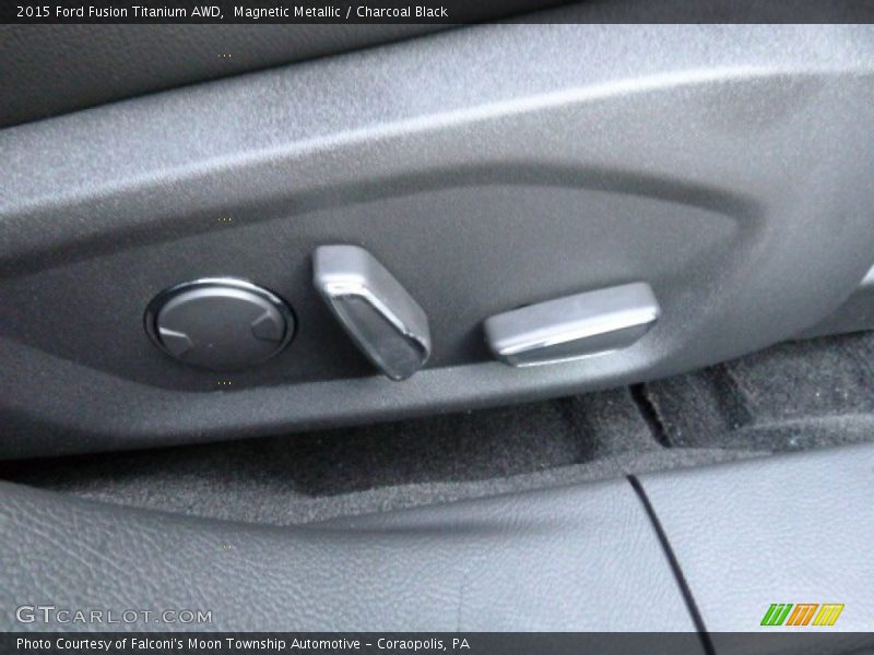 Magnetic Metallic / Charcoal Black 2015 Ford Fusion Titanium AWD
