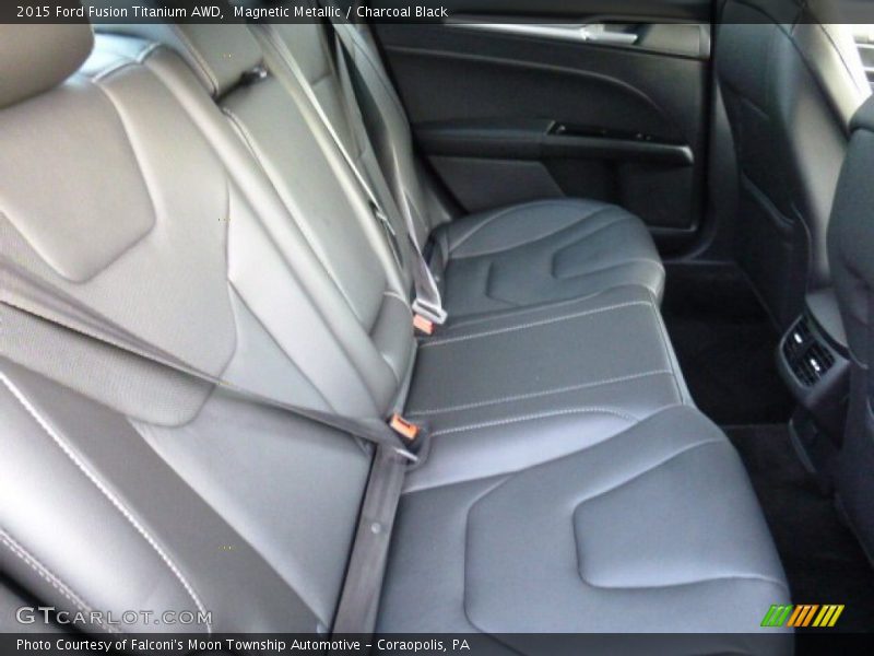 Magnetic Metallic / Charcoal Black 2015 Ford Fusion Titanium AWD