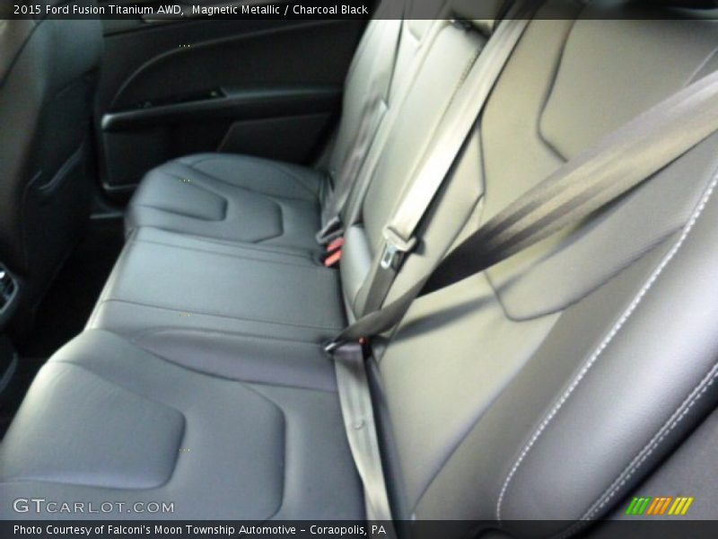 Magnetic Metallic / Charcoal Black 2015 Ford Fusion Titanium AWD