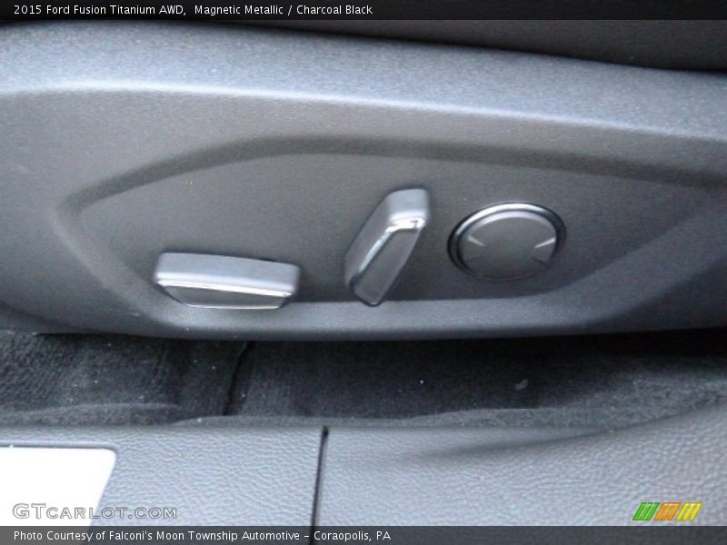 Magnetic Metallic / Charcoal Black 2015 Ford Fusion Titanium AWD