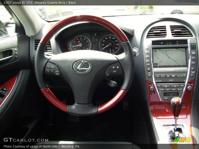 Smokey Granite Mica / Black 2007 Lexus ES 350