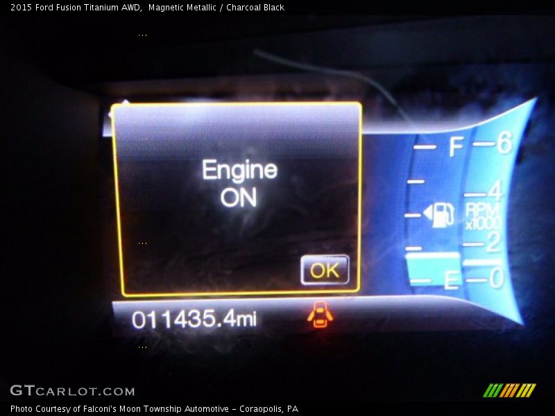 Magnetic Metallic / Charcoal Black 2015 Ford Fusion Titanium AWD
