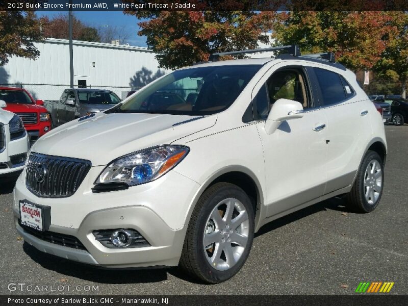 White Pearl Tricoat / Saddle 2015 Buick Encore Premium AWD