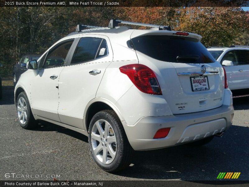 White Pearl Tricoat / Saddle 2015 Buick Encore Premium AWD
