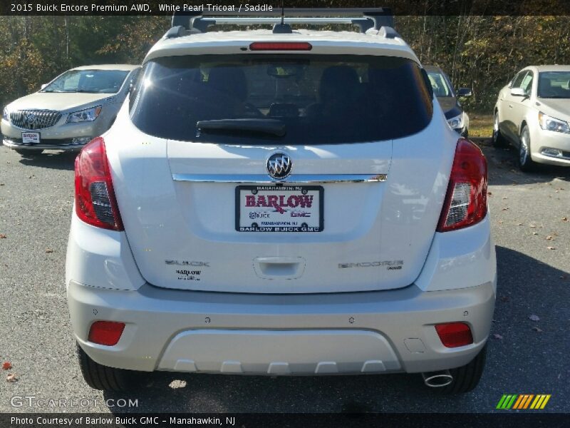 White Pearl Tricoat / Saddle 2015 Buick Encore Premium AWD