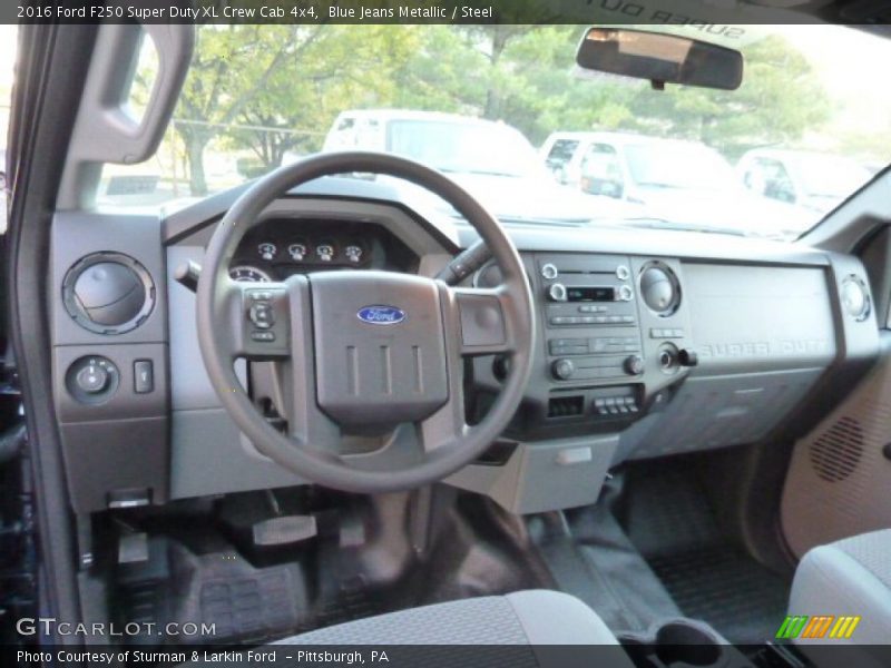 Blue Jeans Metallic / Steel 2016 Ford F250 Super Duty XL Crew Cab 4x4