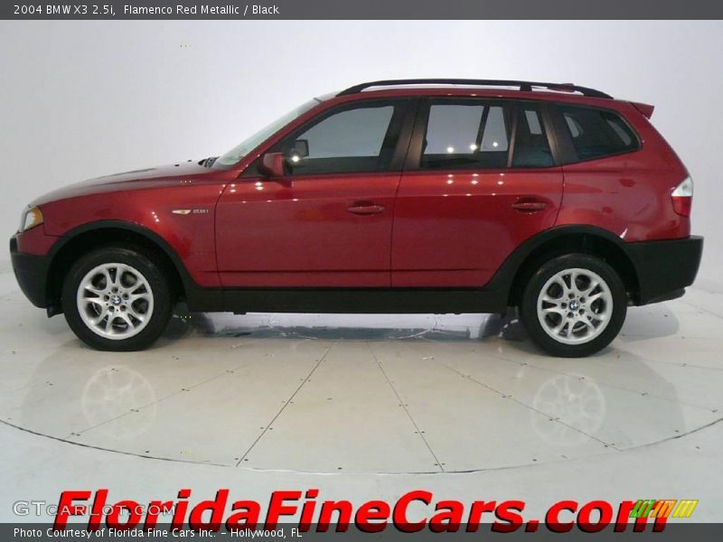 Flamenco Red Metallic / Black 2004 BMW X3 2.5i