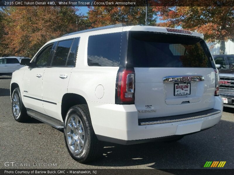 White Frost Tricoat / Cocoa/Dark Atmosphere 2016 GMC Yukon Denali 4WD