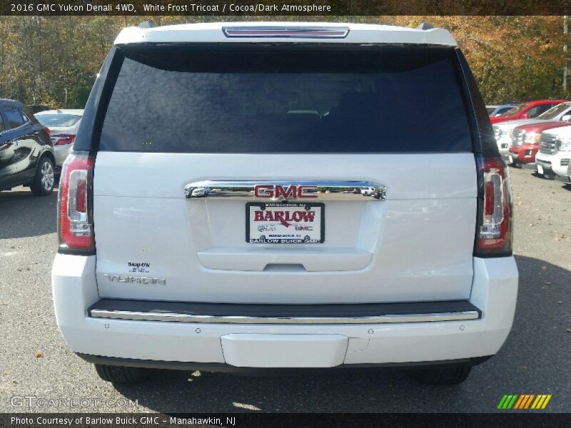 White Frost Tricoat / Cocoa/Dark Atmosphere 2016 GMC Yukon Denali 4WD