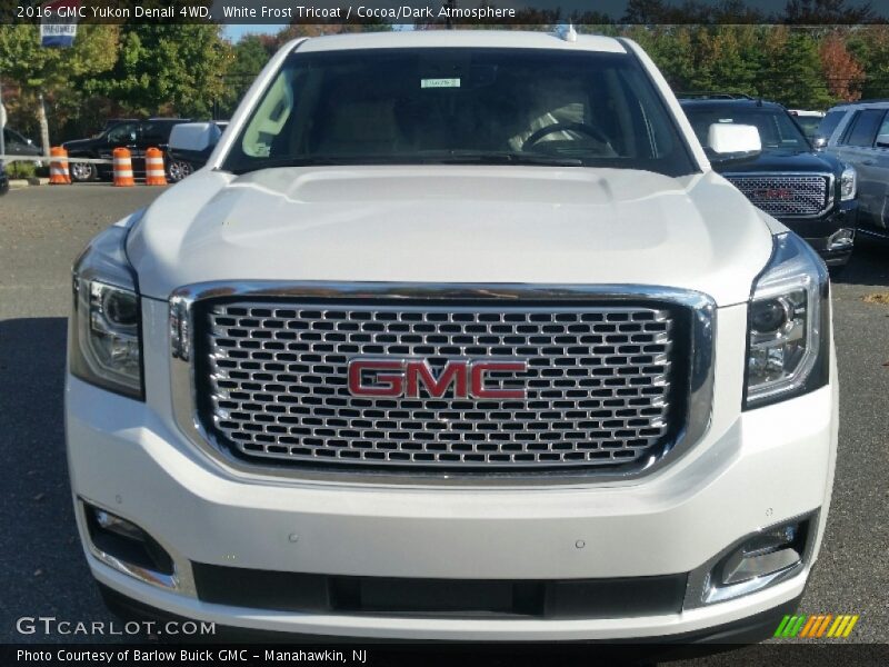 White Frost Tricoat / Cocoa/Dark Atmosphere 2016 GMC Yukon Denali 4WD