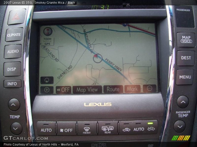 Smokey Granite Mica / Black 2007 Lexus ES 350