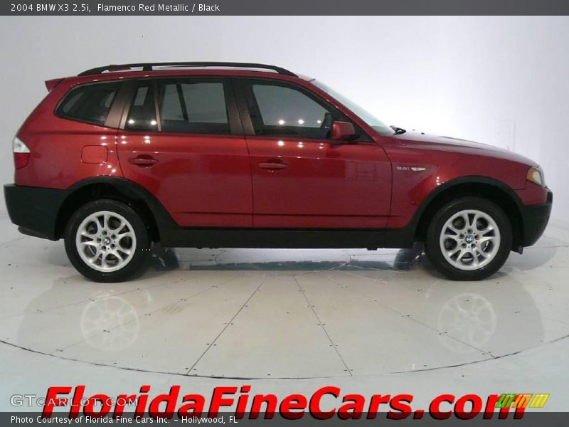 Flamenco Red Metallic / Black 2004 BMW X3 2.5i