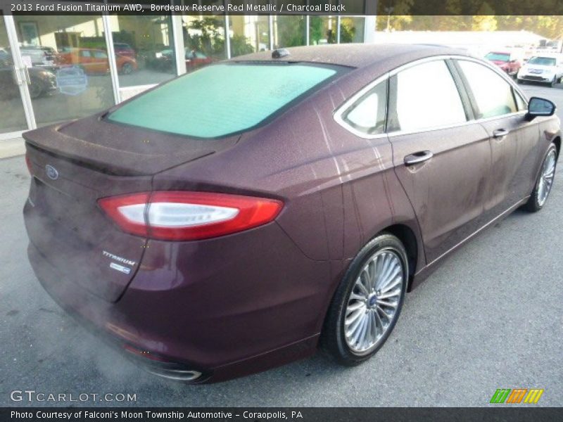 Bordeaux Reserve Red Metallic / Charcoal Black 2013 Ford Fusion Titanium AWD