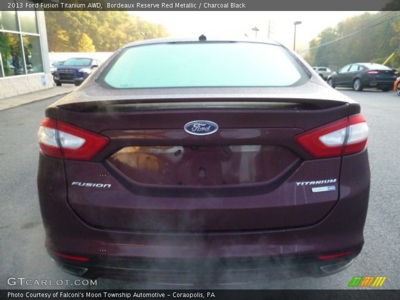 Bordeaux Reserve Red Metallic / Charcoal Black 2013 Ford Fusion Titanium AWD
