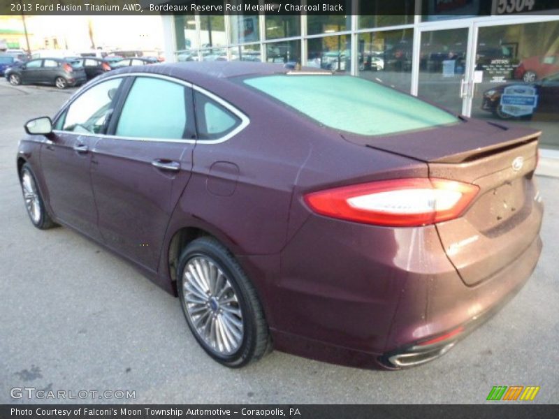 Bordeaux Reserve Red Metallic / Charcoal Black 2013 Ford Fusion Titanium AWD