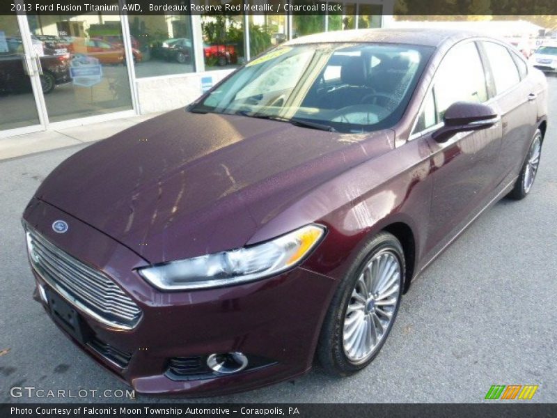 Front 3/4 View of 2013 Fusion Titanium AWD