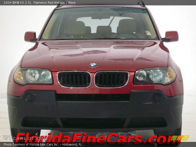Flamenco Red Metallic / Black 2004 BMW X3 2.5i