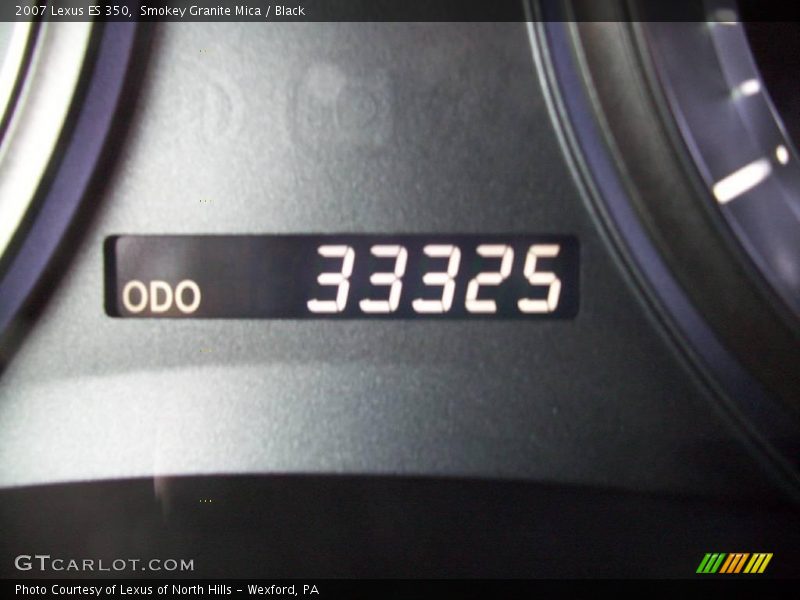 Smokey Granite Mica / Black 2007 Lexus ES 350