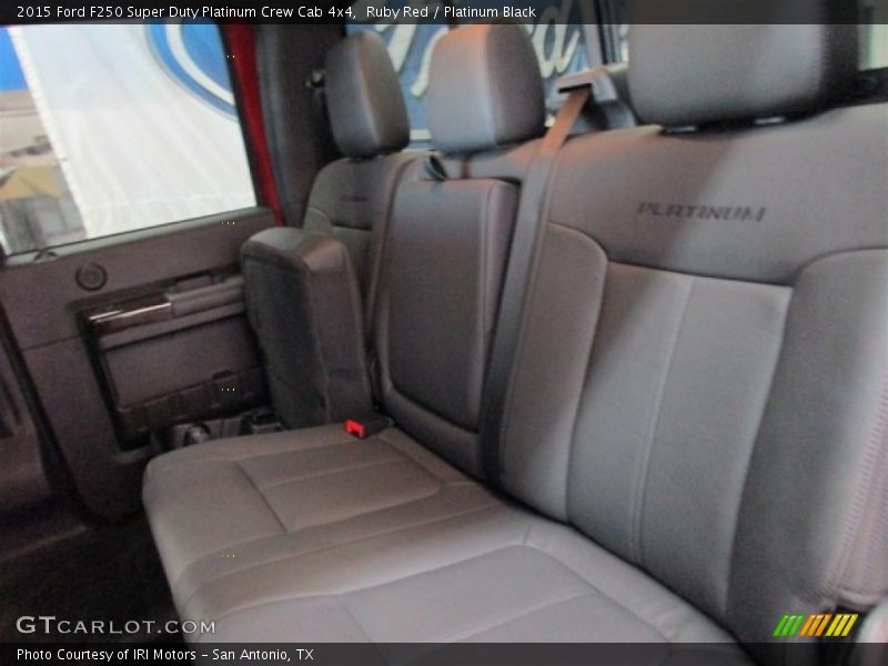 Ruby Red / Platinum Black 2015 Ford F250 Super Duty Platinum Crew Cab 4x4