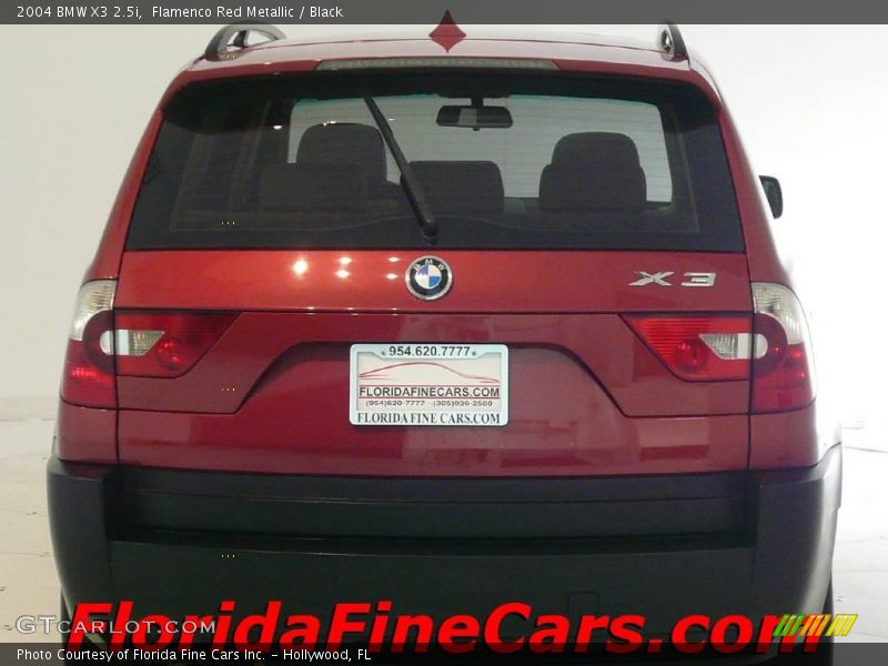 Flamenco Red Metallic / Black 2004 BMW X3 2.5i