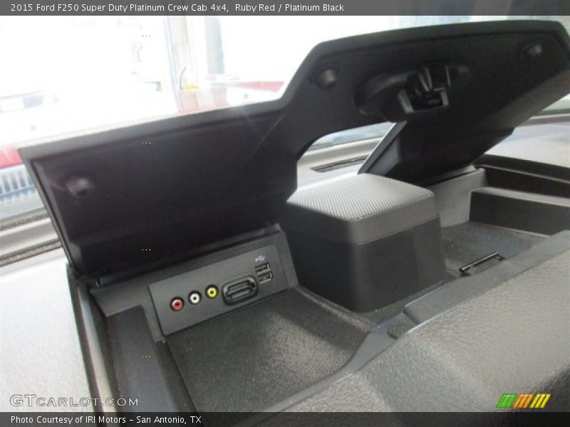 Ruby Red / Platinum Black 2015 Ford F250 Super Duty Platinum Crew Cab 4x4