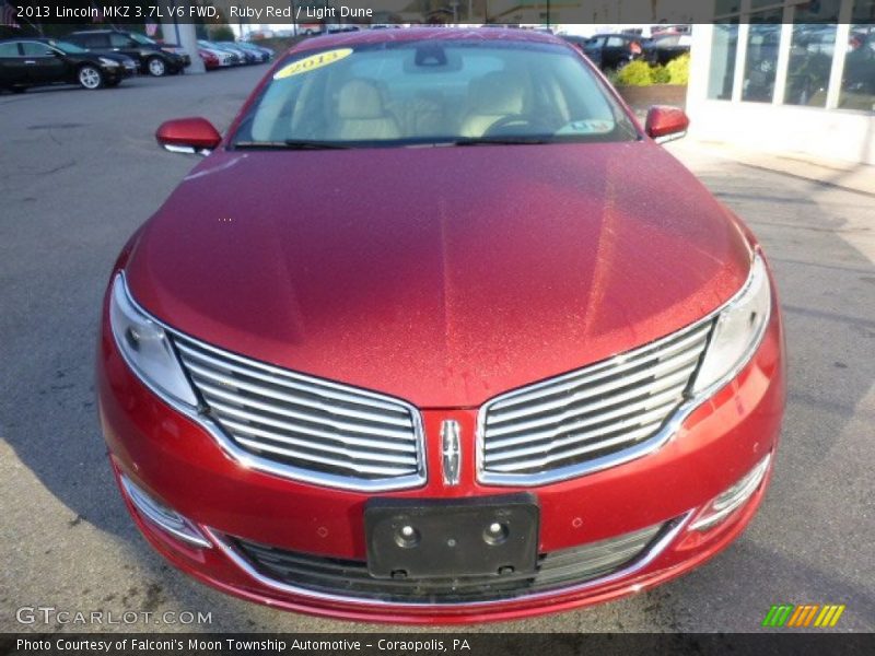 Ruby Red / Light Dune 2013 Lincoln MKZ 3.7L V6 FWD