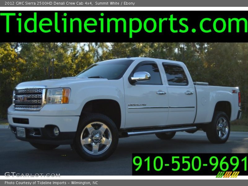 Summit White / Ebony 2012 GMC Sierra 2500HD Denali Crew Cab 4x4