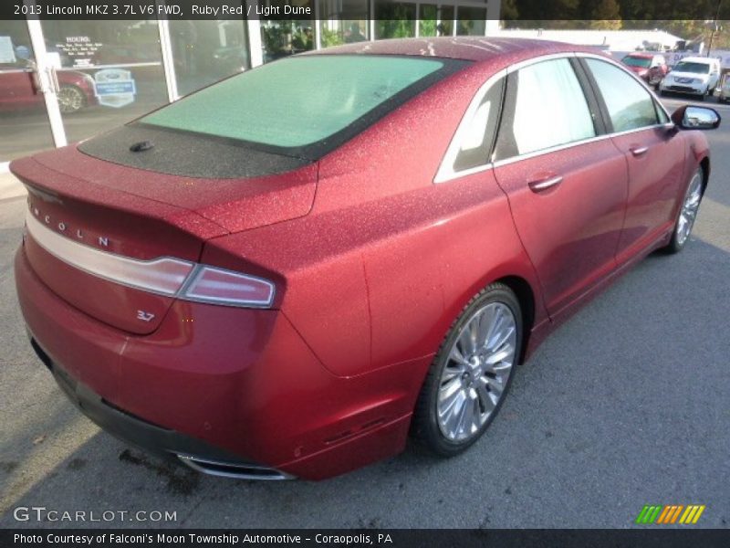 Ruby Red / Light Dune 2013 Lincoln MKZ 3.7L V6 FWD