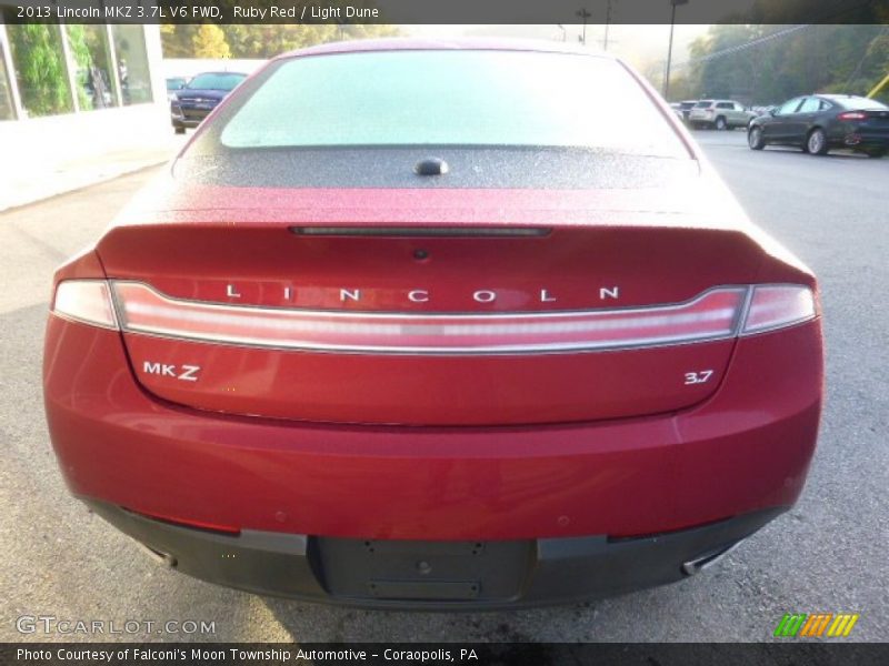 Ruby Red / Light Dune 2013 Lincoln MKZ 3.7L V6 FWD